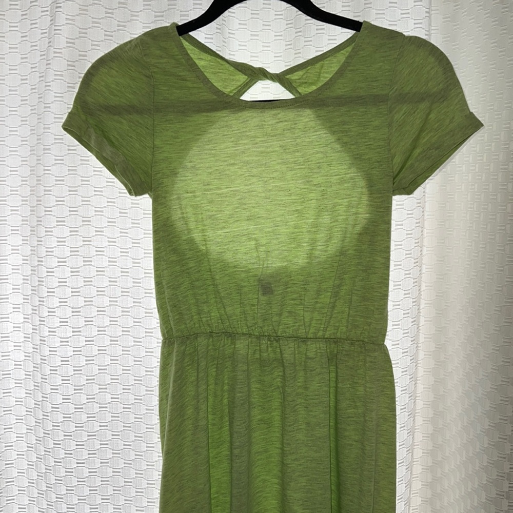 SUMMER SALE: Mint green/ light lime green dress with open back/ beach cover up